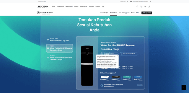 Seamless Go Subscription Landing Page